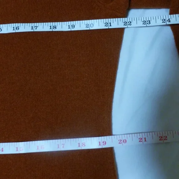 Charter Club Cashmere Long Sleeve Crewneck Sweater XL Bronze Pecan Rust NWT - Picture 4 of 14